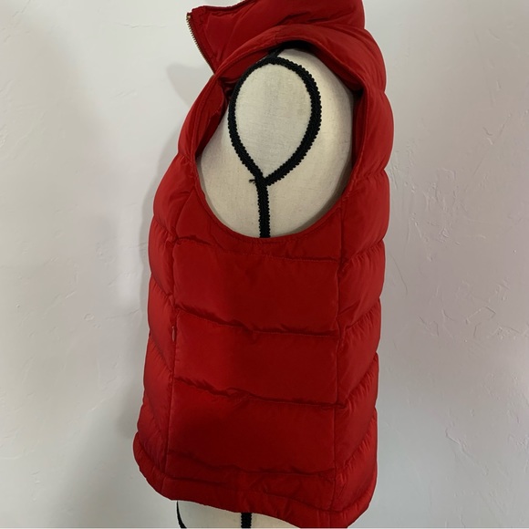 NWOT Talbots Red Pop Down Puffer Vest - Picture 7 of 12